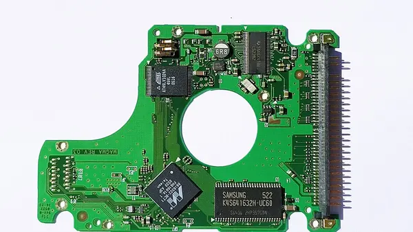 Circuit board of a Samsung hard disk MP0402H