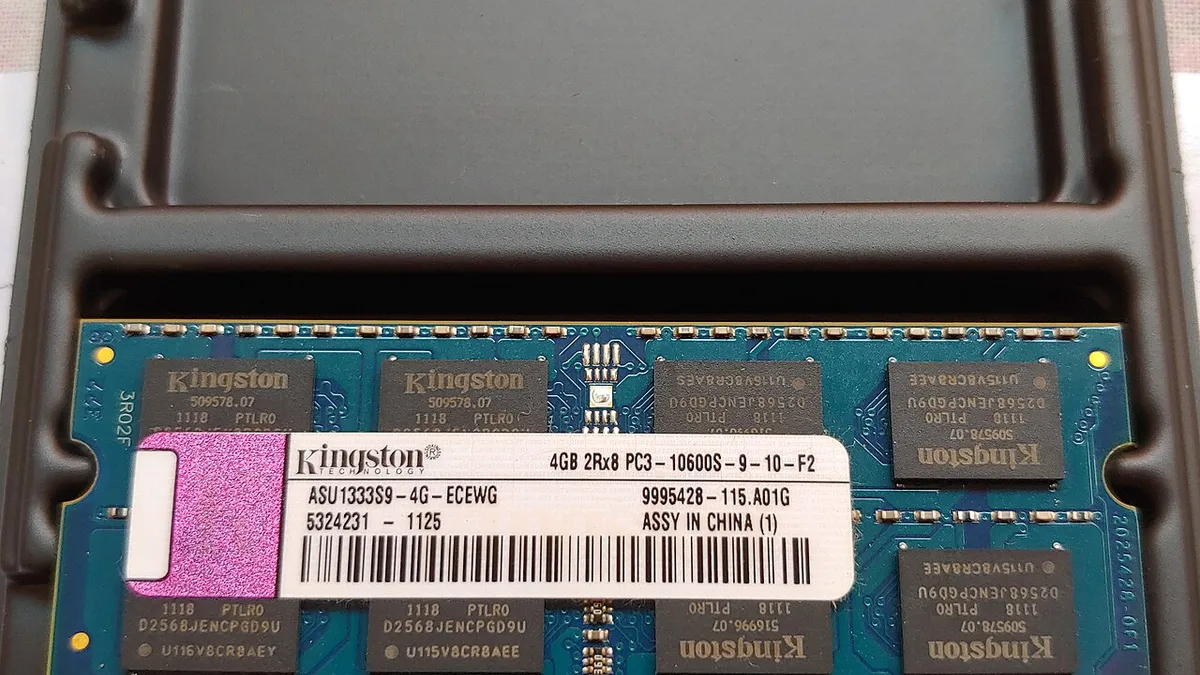 RAM DDR3 SO-DIMM da 4 Giga