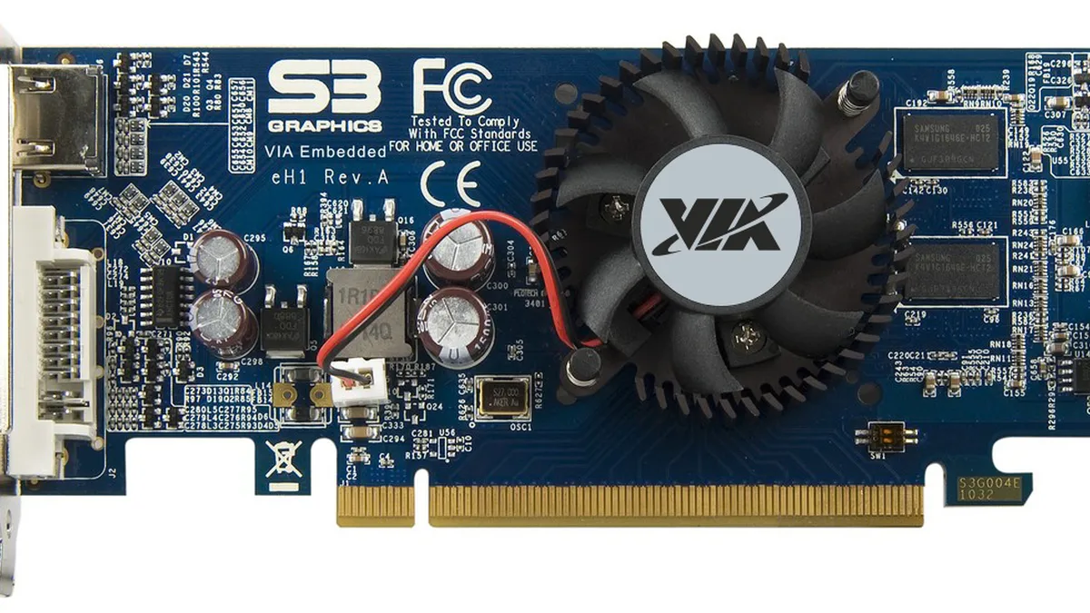 VIA eH1 DX10 Graphics Card - Top