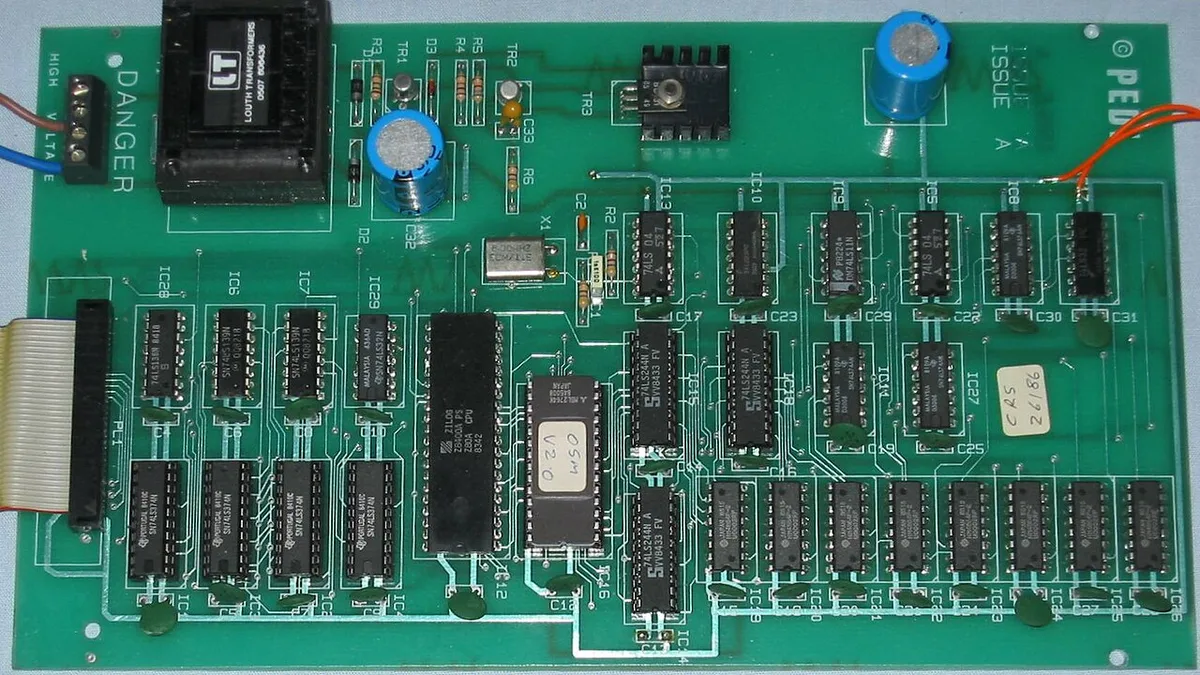 Technomatic Multiform Z80 2nd processor circuit board (top)
