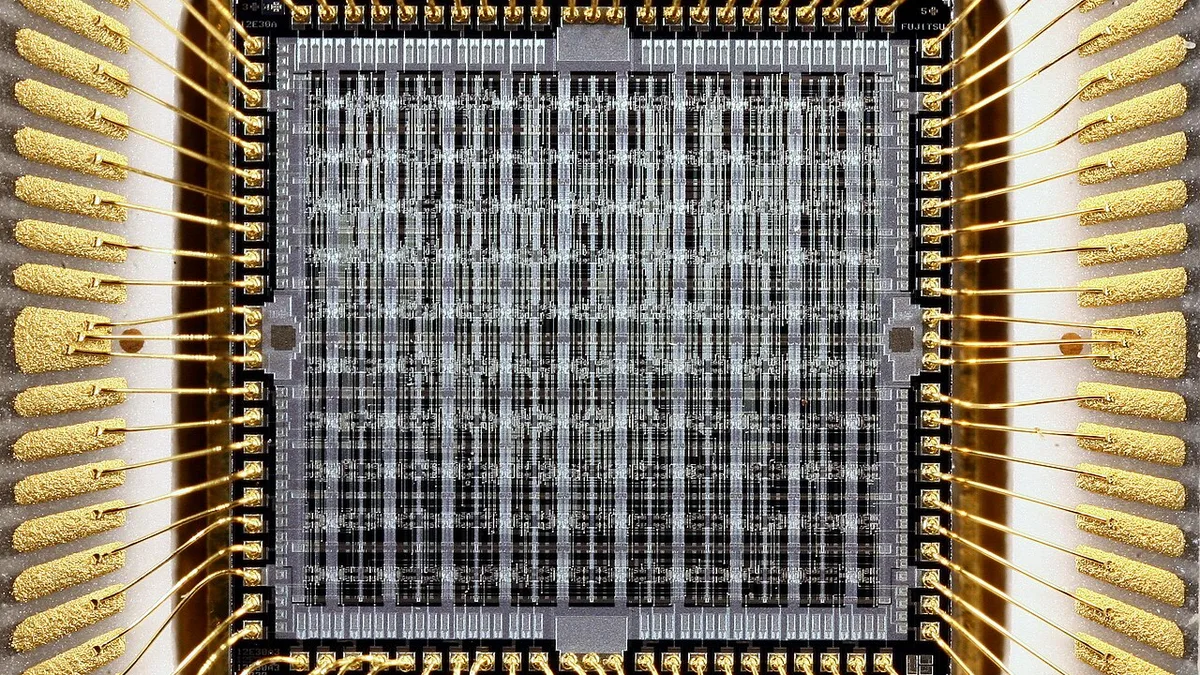 Amdahl 5860 Computer Air Cooled Logic processor die