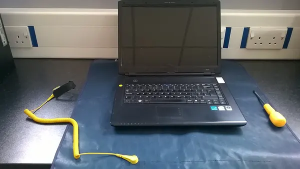 Laptop Maintenance Work Area
