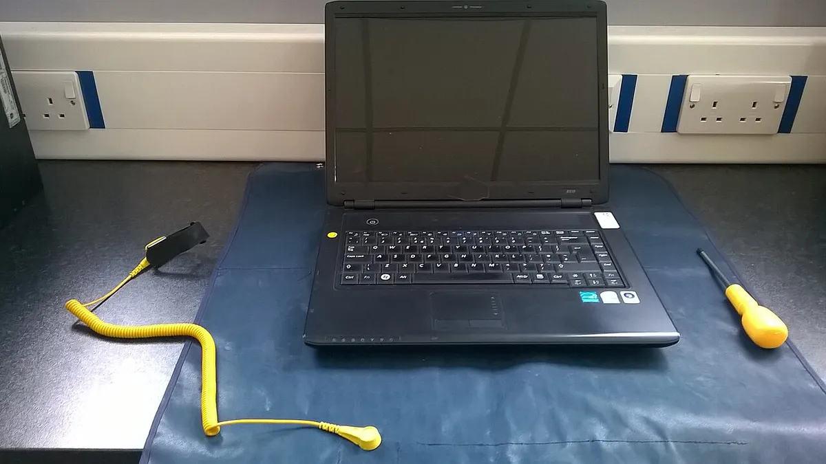 Laptop Maintenance Work Area