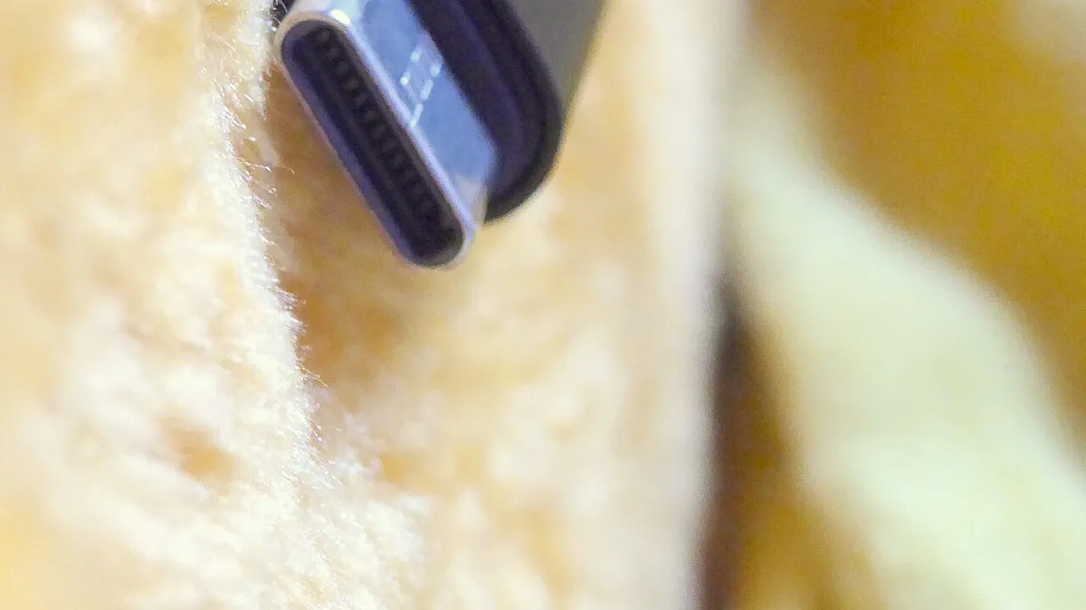Black charging cable type USB-C plugs 10