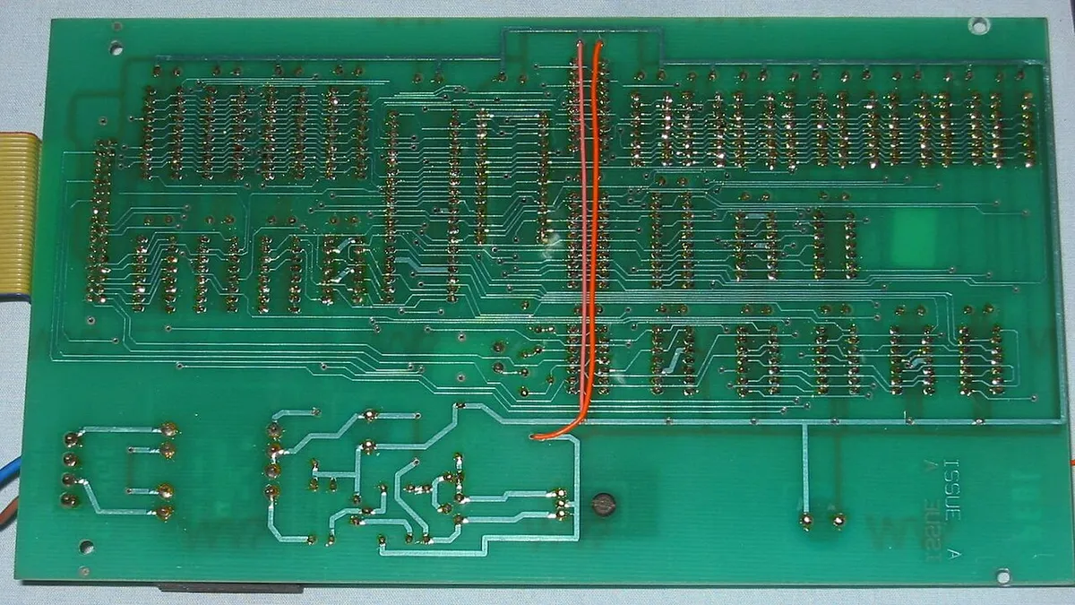 Technomatic Multiform Z80 2nd processor circuit board (bottom)