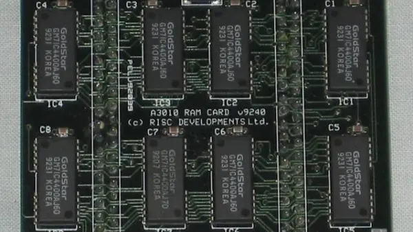 Risc Developments A3010 RAM card (top)