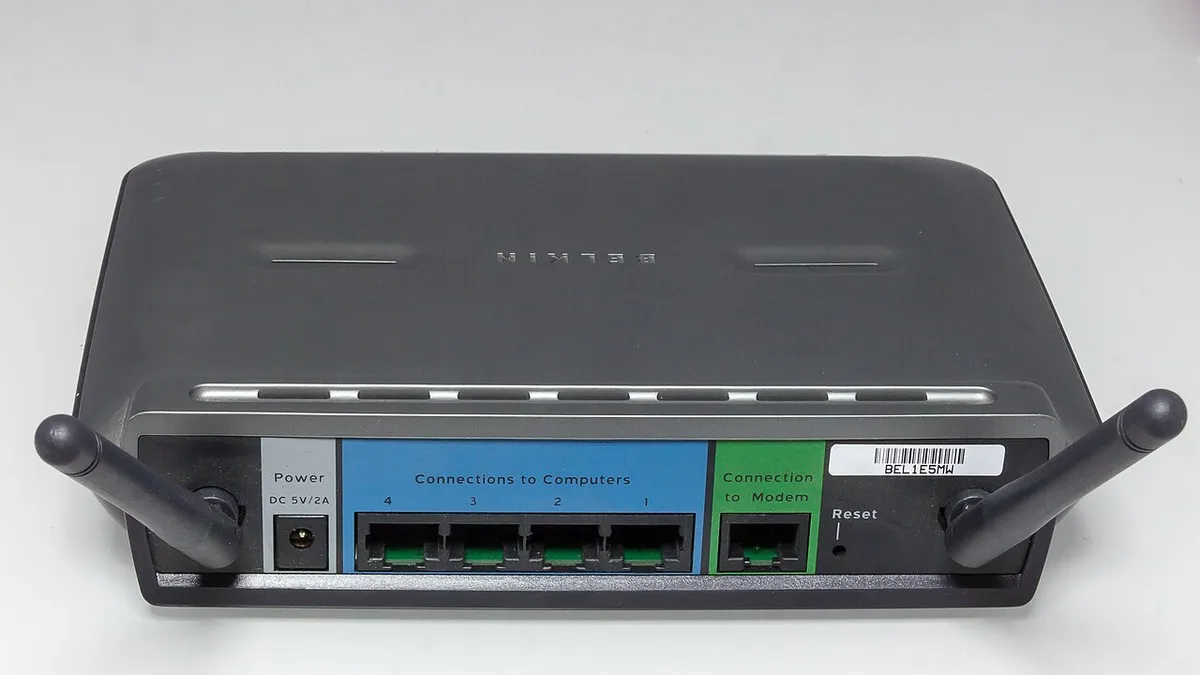 Belkin Wireless G Router F5D7231-4 Version 1000de-1123