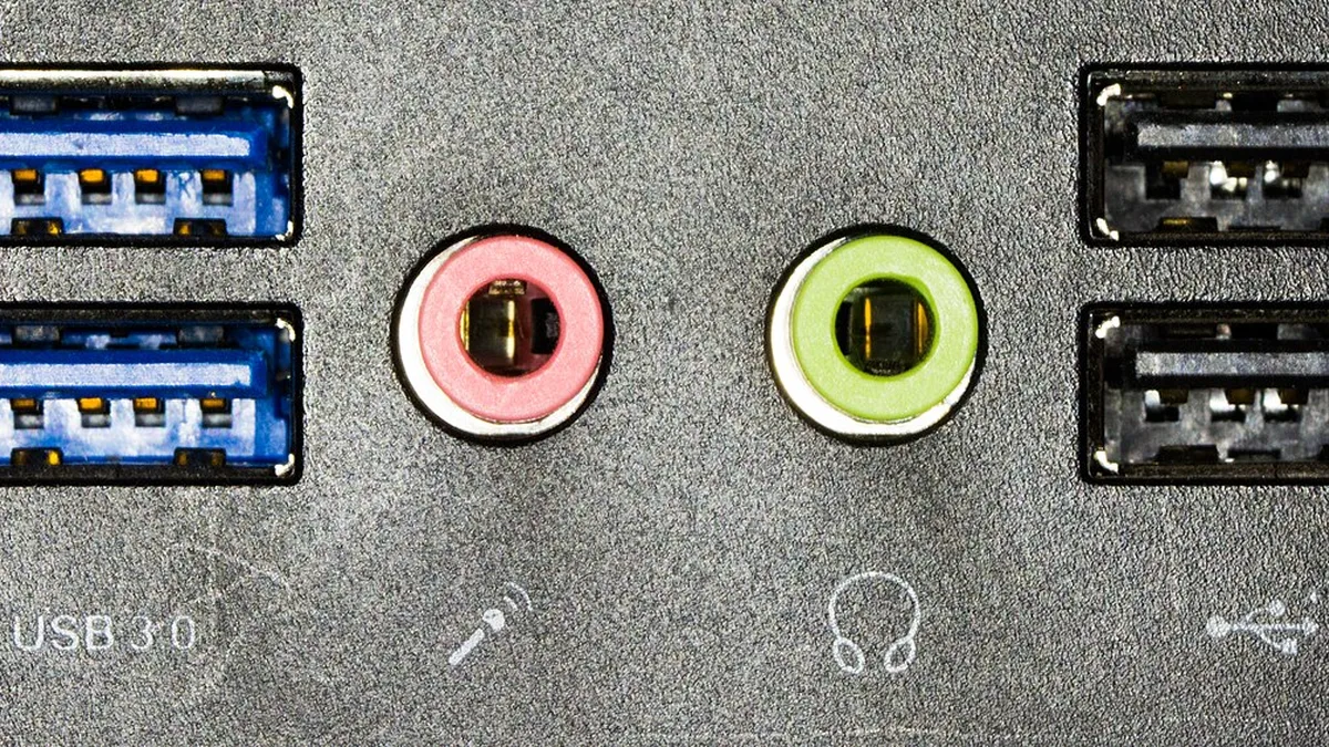 USB 3, Mike, Headphone, USB 2 jacks