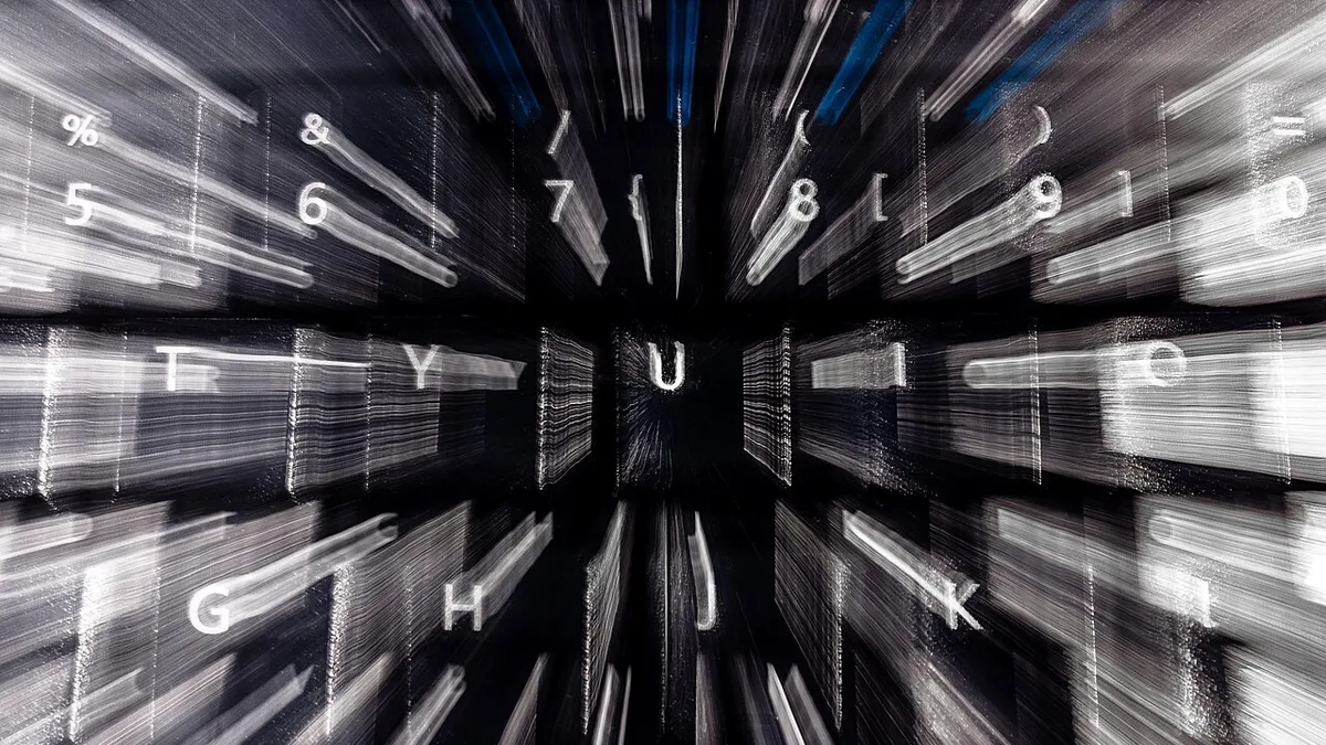 Camera zoom burst on a Microsoft computer keyboard in Tuntorp 10