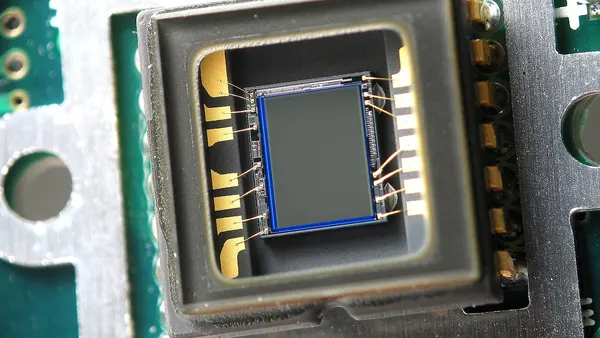 Webcam CCD closeup