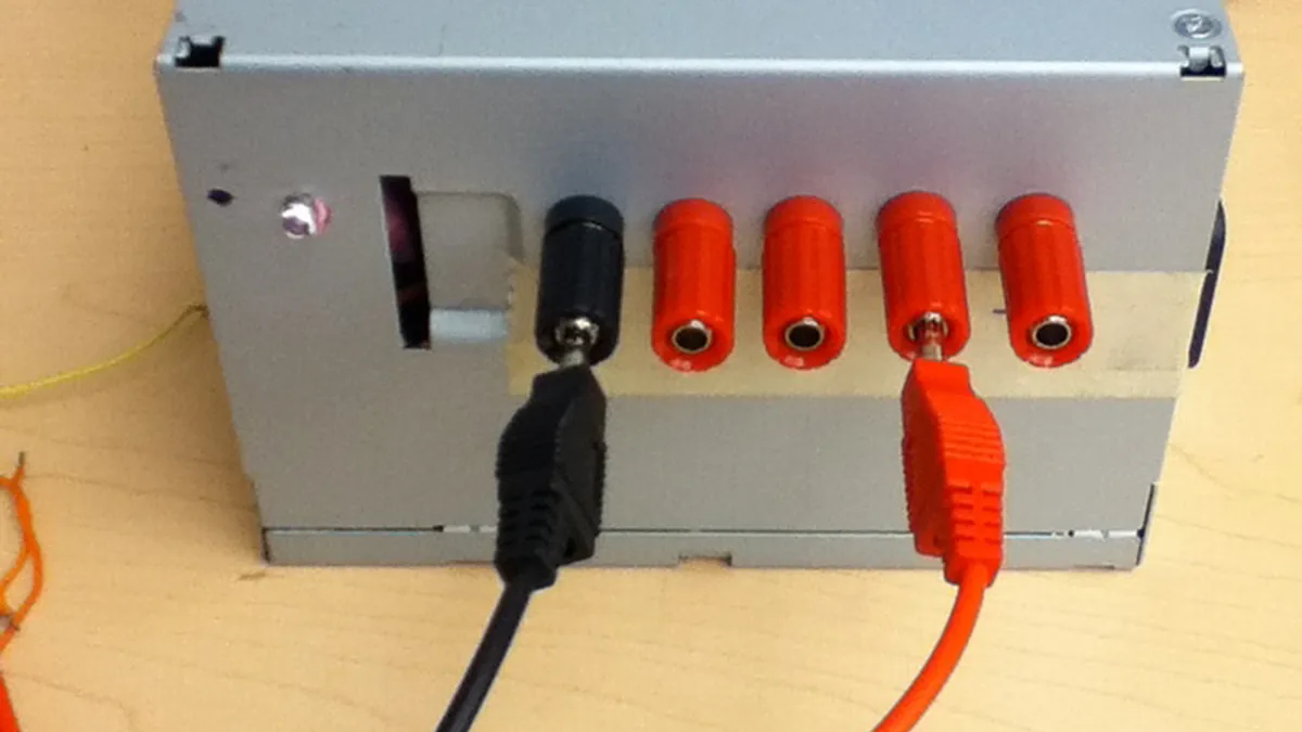 Testing Connections with PC Power Supply Ground and 12 Volt