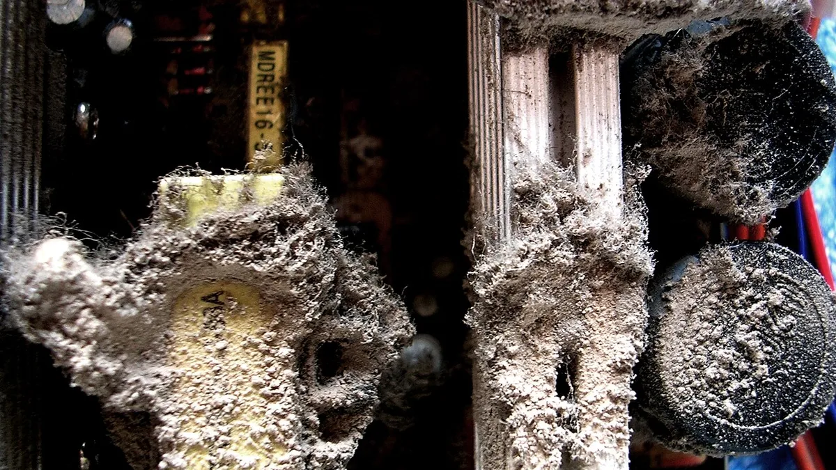 Dust in a the computer power supply