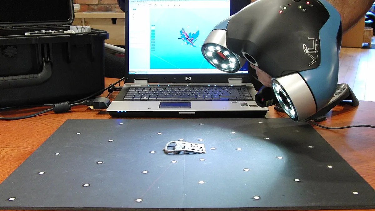 VIUscan handheld 3D scanner in use