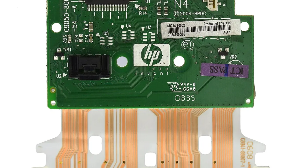 HP Deskjet D1560 Printer Head Control Board Top