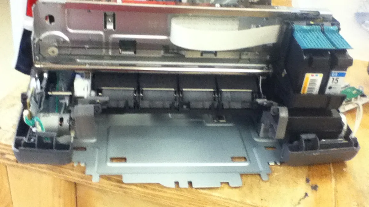 Inkjet printer No case, front side