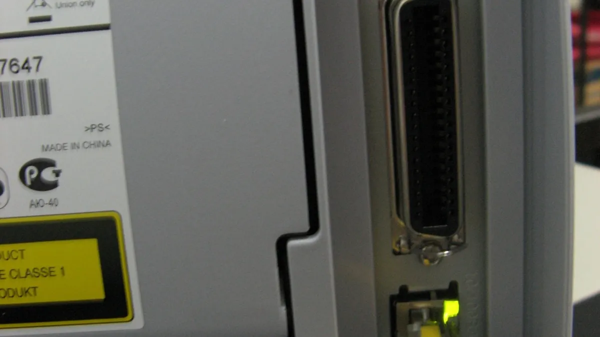 Brother HL-2070N Network Laser Printer ports