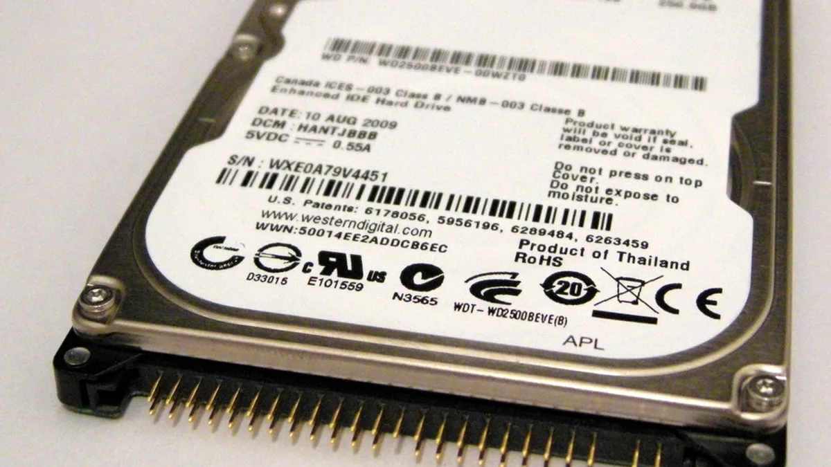 Western Digital IDE 2.5" Hard Disk Drive