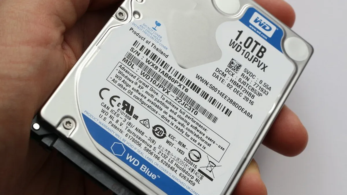 Western Digital WD10JPVX 1.0TB (WDBMYH0010BNC) 1TB Laptop Internal Hard Drive