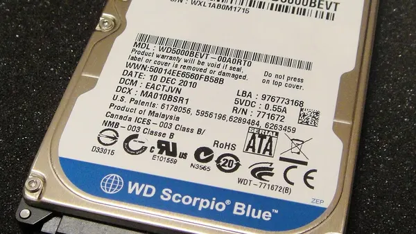 Western Digital 2.5" SATA Hard Disk Drive