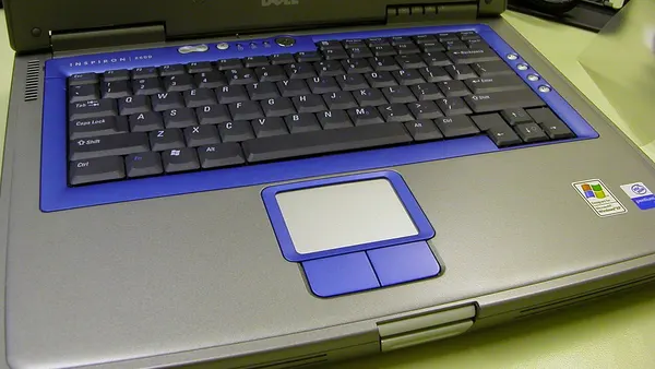Dell Inspiron 8600 - Closeup on the Keyboard