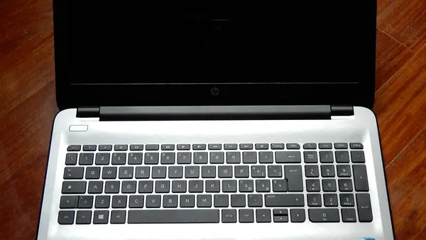 Assembled laptop