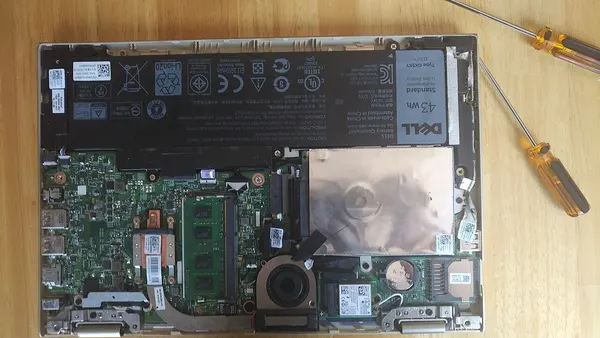 Dell Inspiron tablet laptop teardown