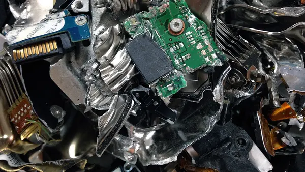 Destroyed Hard Drive