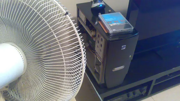 Computer cooling fan - Huey on life support (3911387714)