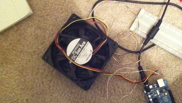 Sanyo 80x80x25mm computer cooling fan