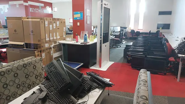 Curtin Building 408 Abacus lab dismantled computers