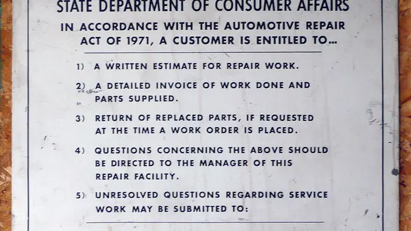 Automotive Repair Sign 1970s