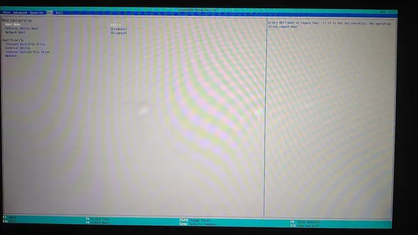 BIOS in laptop