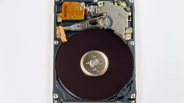 Hard Disk Drive without its cover