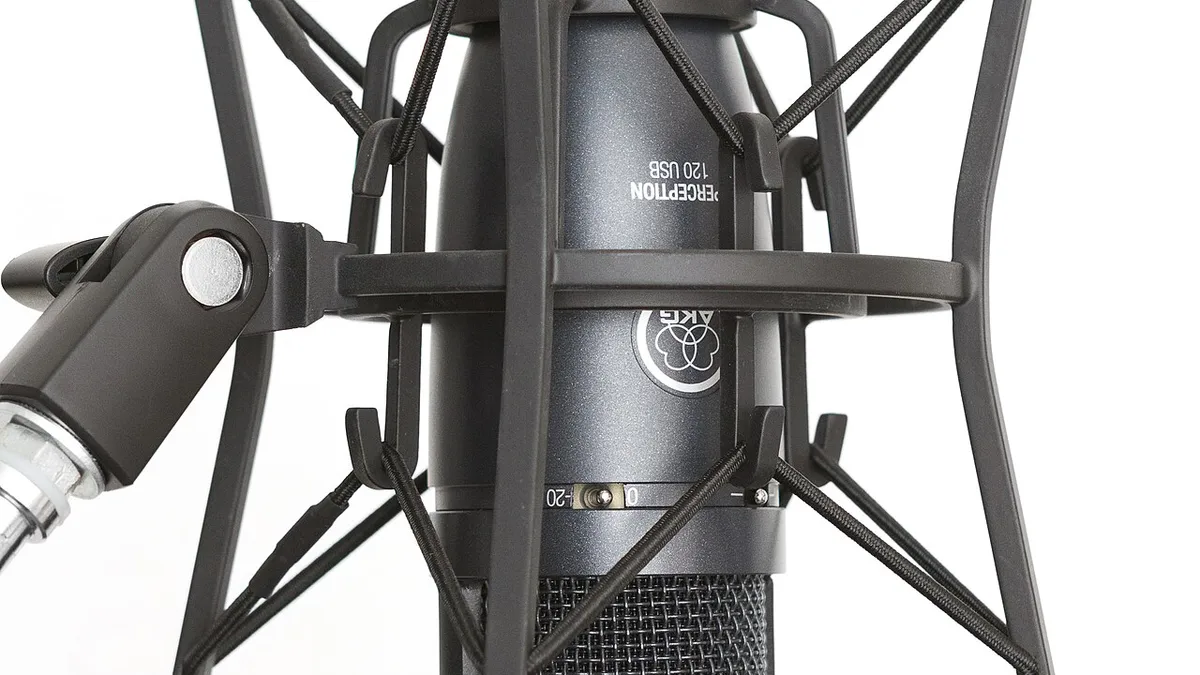AKG Perception 120 USB condenser microphone with SH 100 shock mount