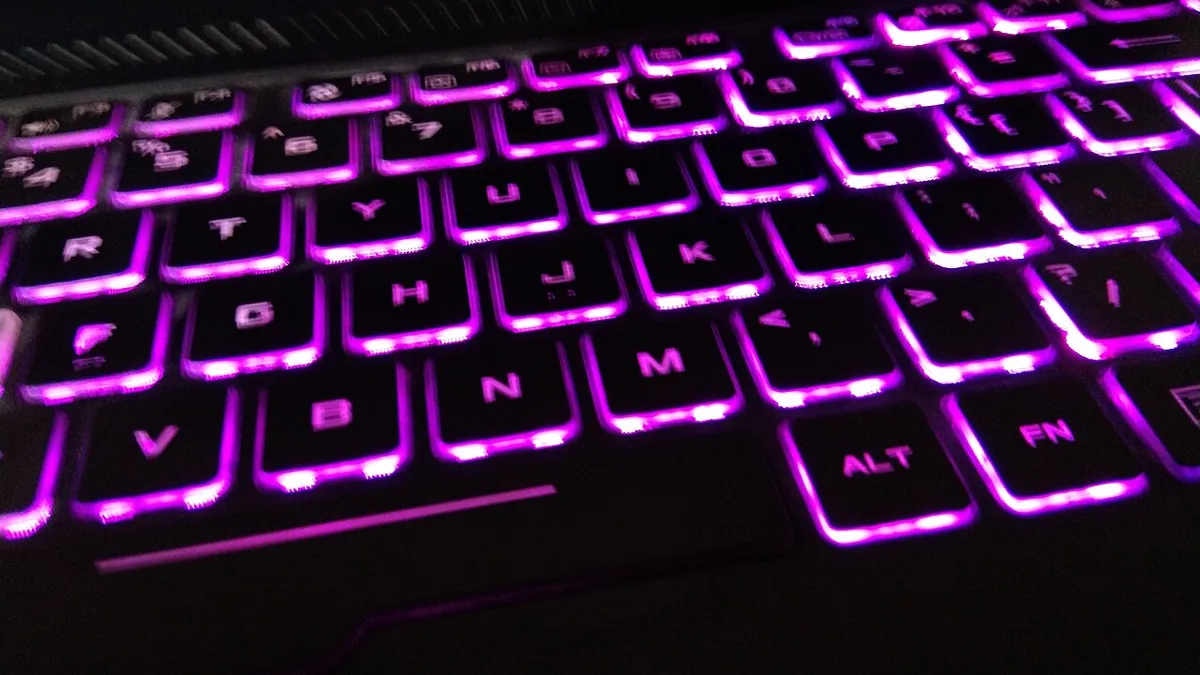Backlit keyboard 2