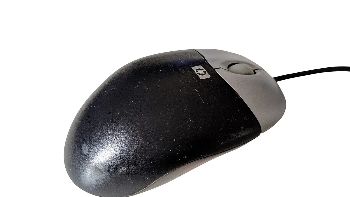 Wired Mouse with white background