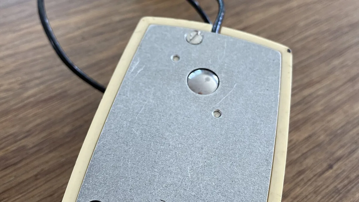 Xerox Alto mouse bottom