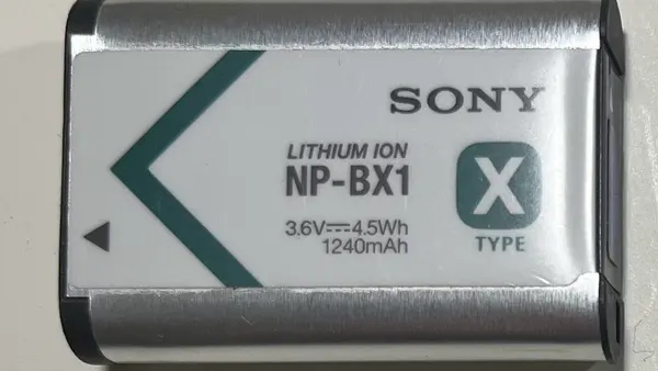Sony X Type Lithium Ion Battery