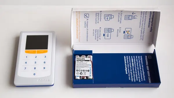 Rabo Scanner met verpakking