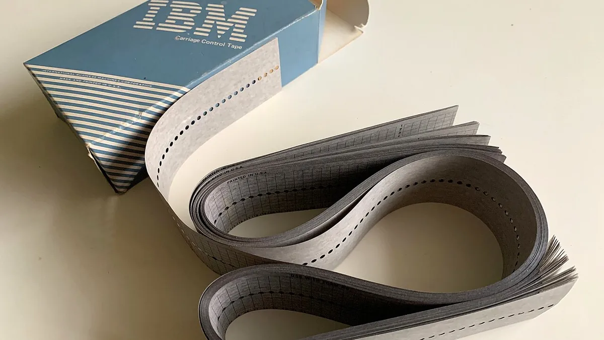 IBM printer carriage control tapes