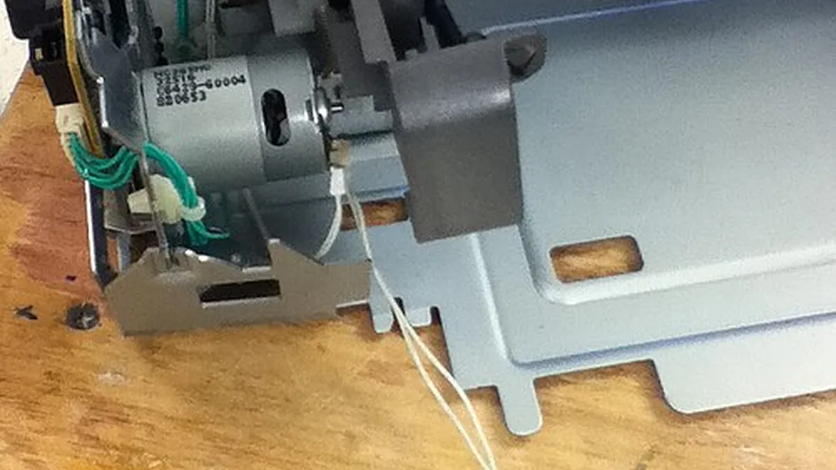 Other wires attached to paper feed motor in inkjet
