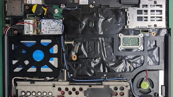 Fully equipped Lenovo ThinkPad X220 motherboard with keyboard bezel