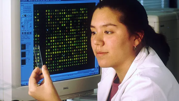 Computer with microarray