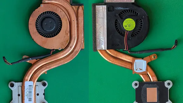 ThinkPad X220 CPU cooling system (fan and heatsink assembly)