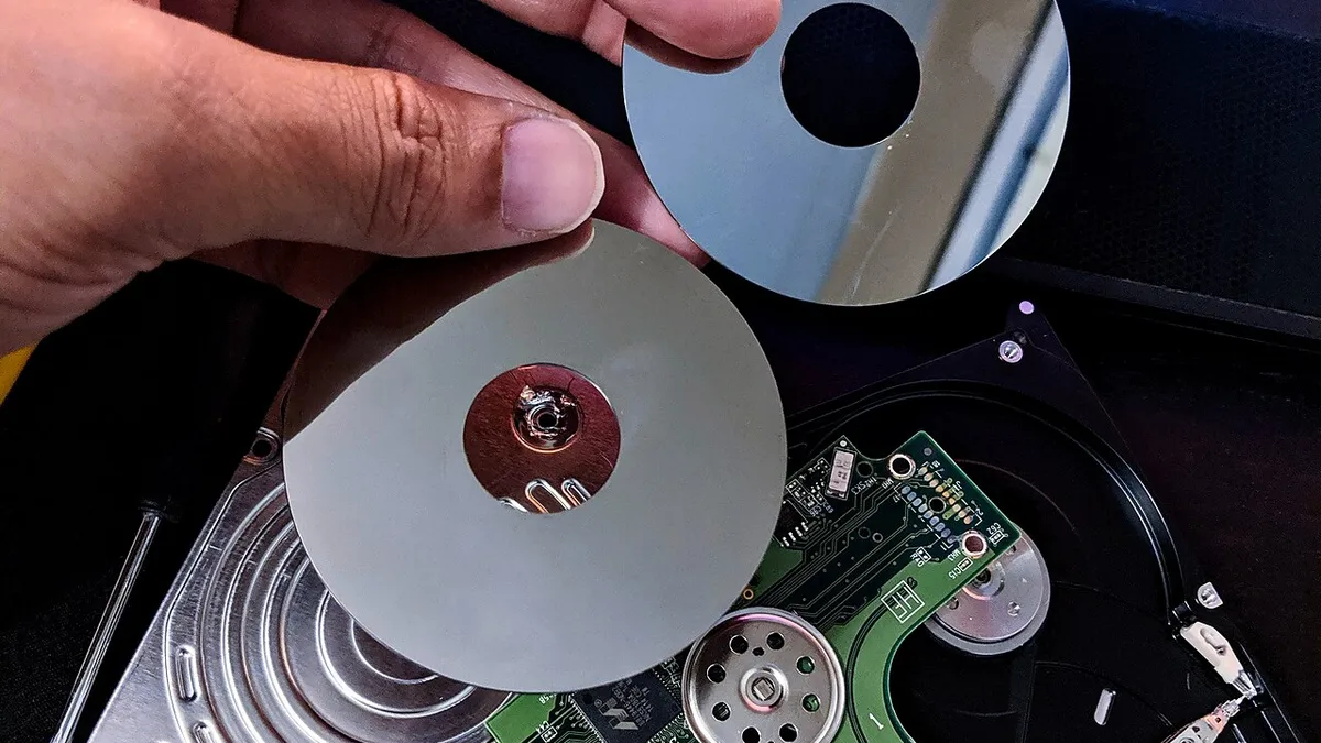 Laptop hard disk drive platters