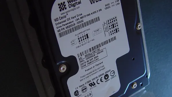 200 GB 7200 rpm ide hard drive