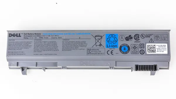 Dell Latitude E6400, model no. PP27L - Li-ion battery PT434-3184
