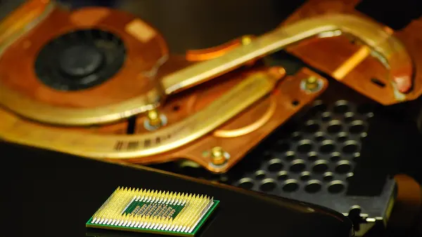 Laptop processor(FG) plus Laptop fan (BG)